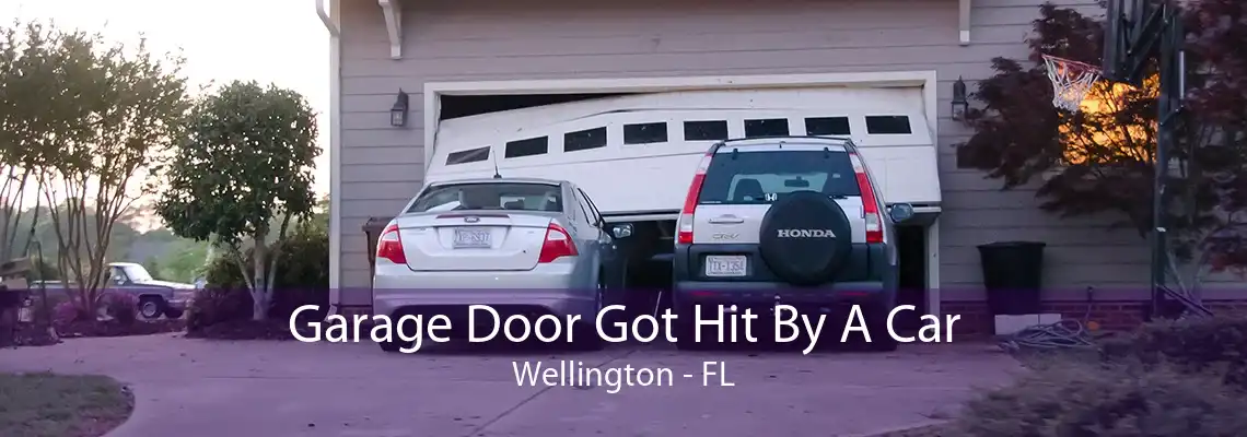 Garage Door Got Hit By A Car Wellington - FL