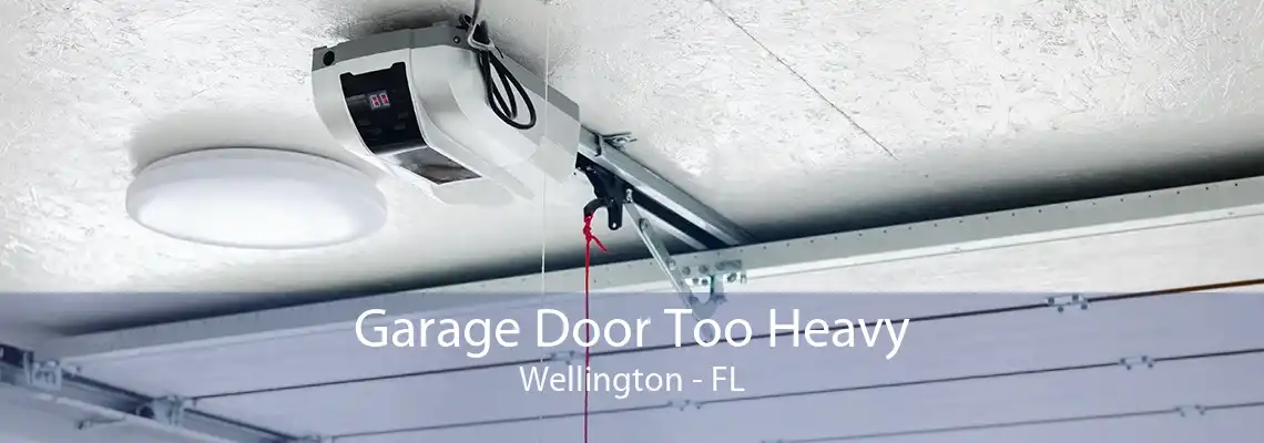 Garage Door Too Heavy Wellington - FL